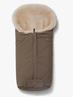 Nordlys Thyra Lammeskindskørepose, Valnød/Beige