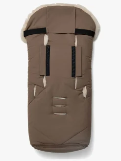 Nordlys Thyra Lammeskindskørepose, Valnød/Beige