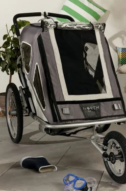 North 13.5 Speeder 2 Cykelanhænger, Grey