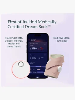 Owlet Dream Sock Babyalarm, Dusty Rose