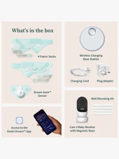 Owlet Dream Sock Babyalarm inkl. Owlet Cam 2, Mint