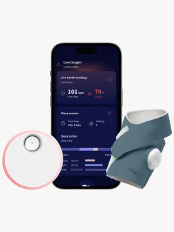 Owlet Dream Sock Babyalarm, Bedtime Blue
