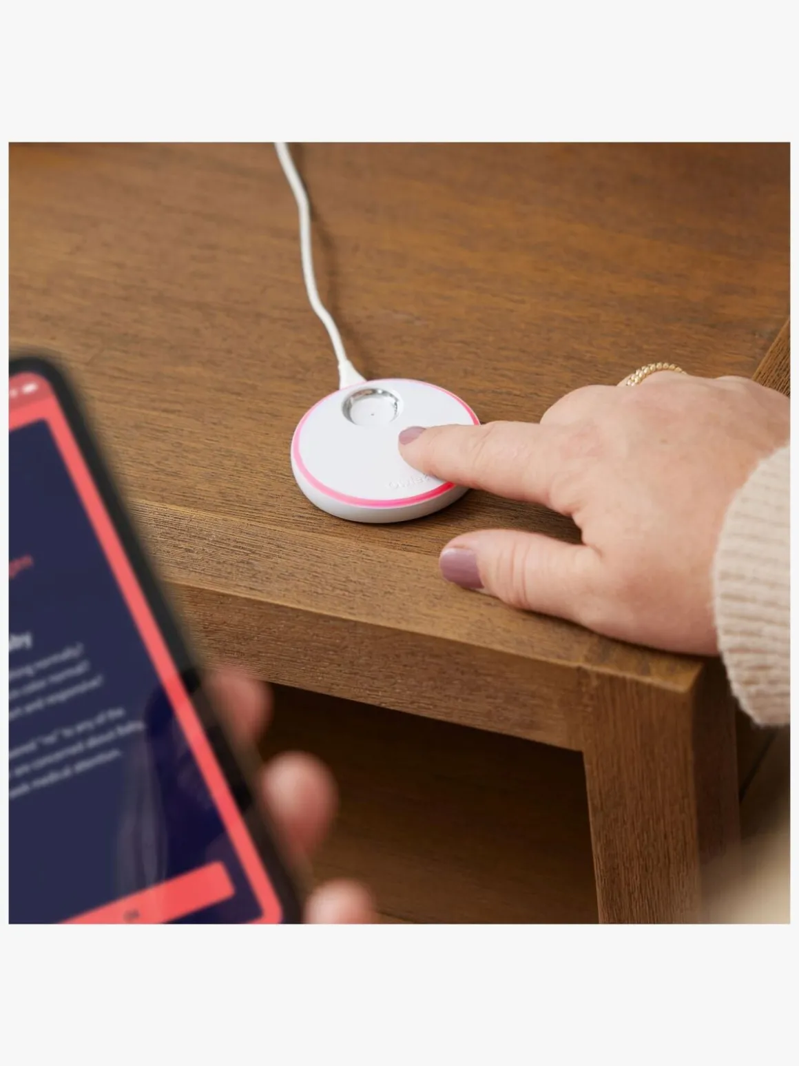 Owlet Dream Sock Babyalarm inkl. Owlet Cam 2, Dusty Rose