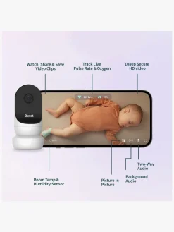 Owlet Dream Sock Babyalarm inkl. Owlet Cam 2, Dusty Rose