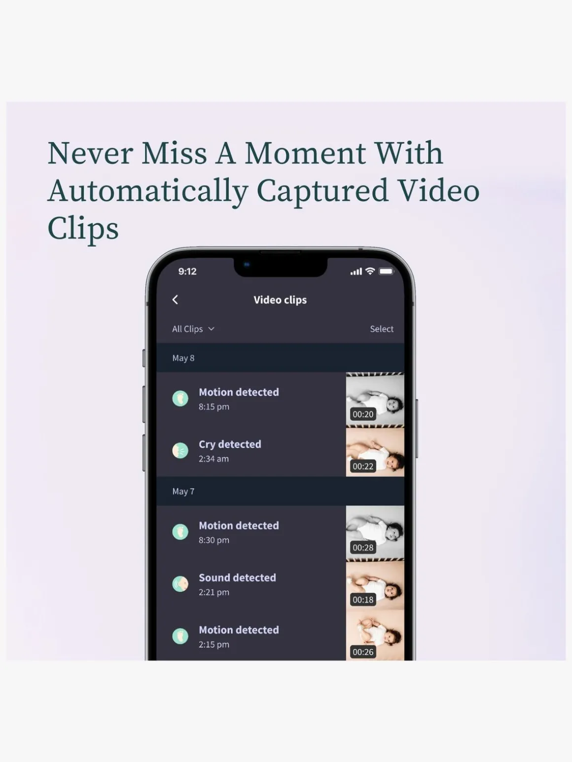 Owlet Dream Sock Babyalarm inkl. Owlet Cam 2, Dusty Rose