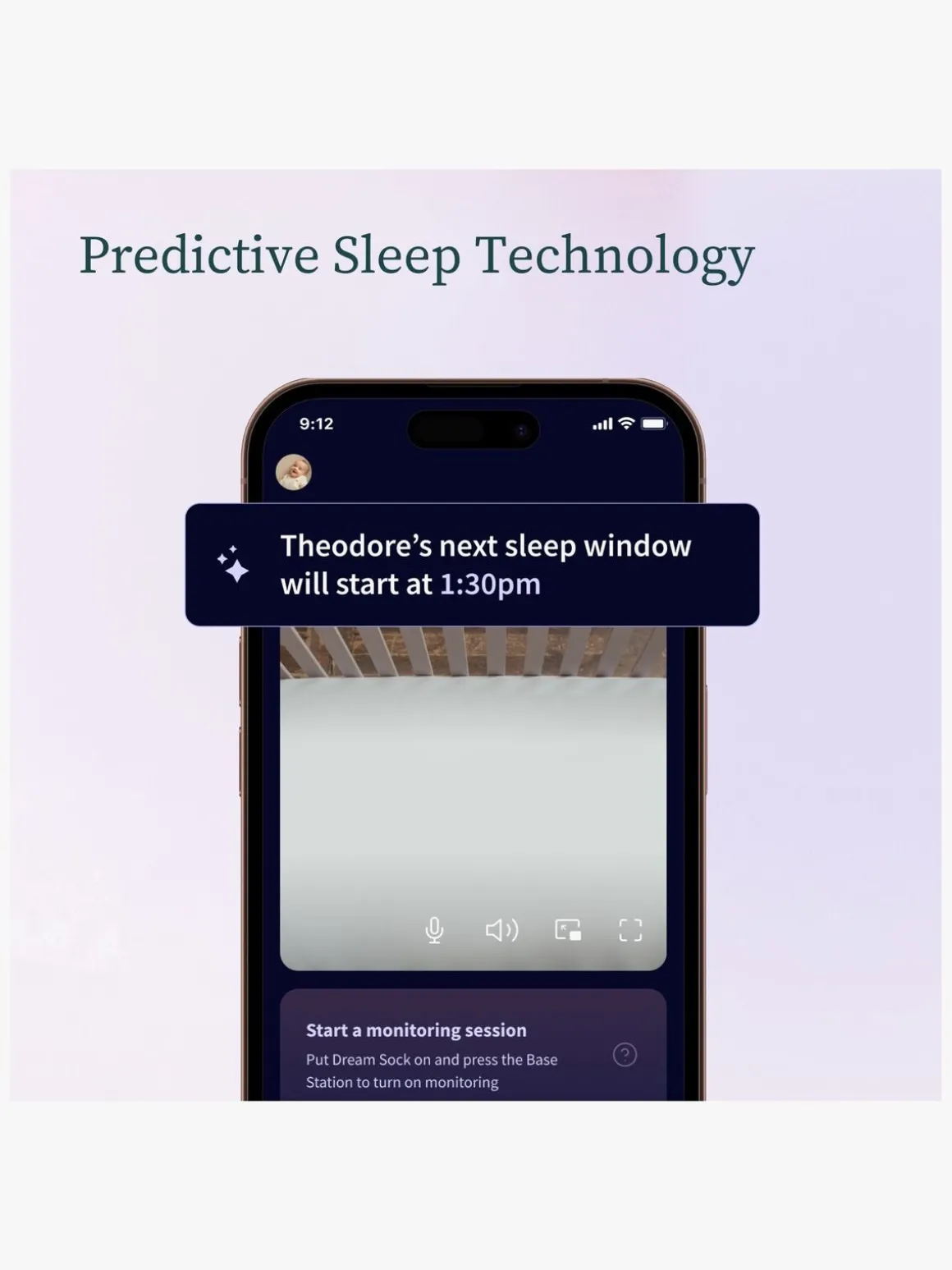 Owlet Dream Sock Babyalarm inkl. Owlet Cam 2, Dusty Rose