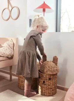 OYOY Bear & Rabbit Opbevaringskurv 2-pak, Nature