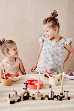 OYOY Mellow Bestik 3-pak, Lavender/Vanilla/Cherry Red