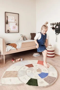 OYOY Mini Nautilus Hopscotch Gulvtæppe 100x112, Multi