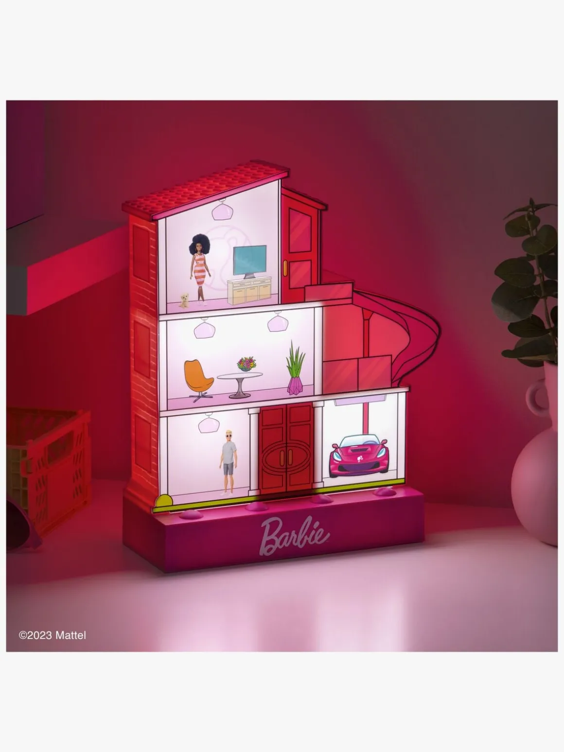 Paladone Barbie Dreamhouse Lampe med Klistermærker