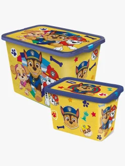 Paw Patrol Opbevaringskasser Sæt 23l & 7l, Gul