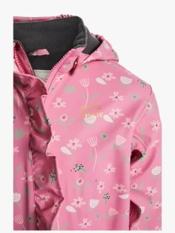 Petite Chérie Atelier Ally Foret Regndragt, Flowers Satchet Pink