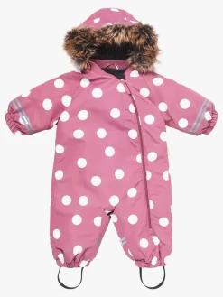 Petite Chérie Atelier Amour Babyflyverdragt, Big Dots Mesa Rose