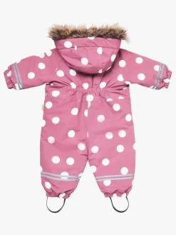 Petite Chérie Atelier Amour Babyflyverdragt, Big Dots Mesa Rose