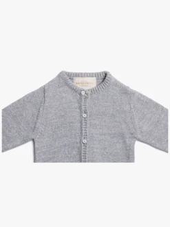 Petite Chérie Atelier Margit Babytrøje, Light Grey/Grey Melange