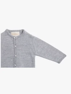 Petite Chérie Atelier Margit Babytrøje, Light Grey/Grey Melange