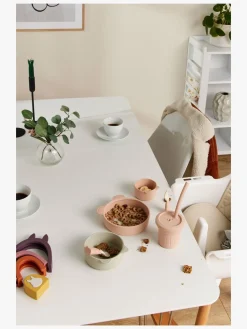 Petite Chérie Elio Silikonekop med Sugerør, Dusty Pink