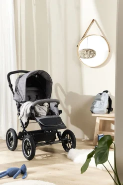 Petite Chérie Solide+ Klapvogn, Grey Melange