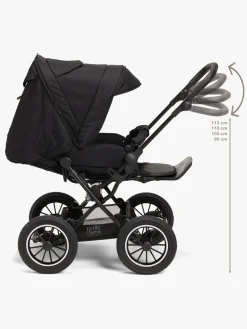 Petite Chérie Solide+ Klapvogn inkl. Babylift, Black/Grey Melange