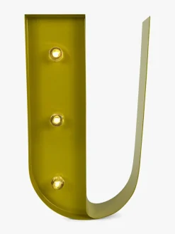 Petite Déco Bogstavlampe U, Guld