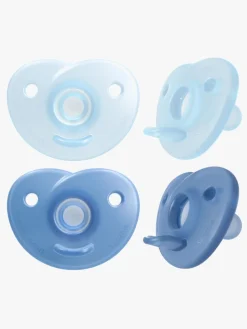 Philips Avent Curved Soothie 0-6 mdr., Blå