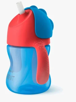 Philips Avent Sugerørskop m. Håndtag 200ml, Blå/Rød