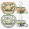 Philips Avent Ultra Air Deco Sut 2-Pak 6-18m, Grøn/Grå