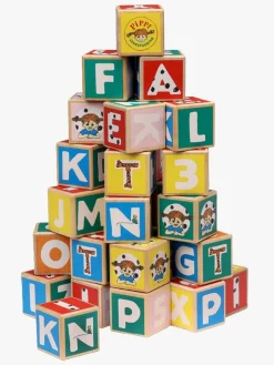 Pippi Langstrømpe Bogstavsklodser 36 Stk.