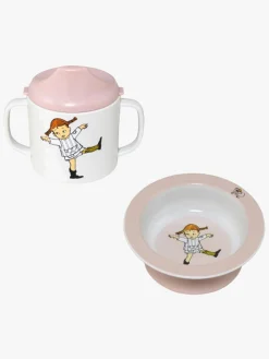 Pippi Langstrømpe Cirkus Spisesæt, Pink