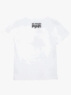 Pippi Langstrømpe  Modig T-shirt, Hvid