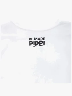Pippi Langstrømpe  Modig T-shirt, Hvid
