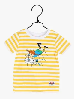 Pippi Langstrømpe Skrift T-Shirt, Gul