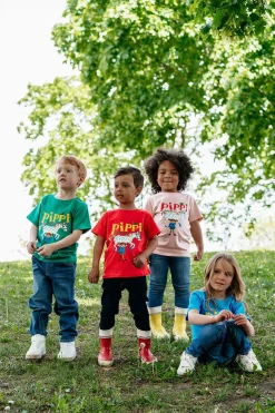 Pippi Langstrømpe T-shirt, Grøn