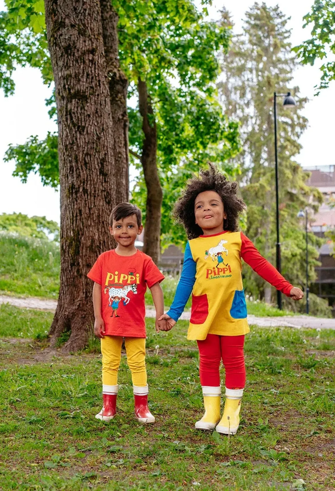 Pippi Langstrømpe T-shirt, Rød