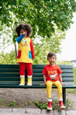 Pippi Langstrømpe T-shirt, Rød