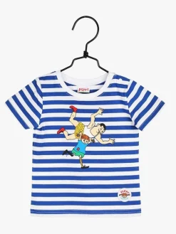 Pippi Langstrømpe Vinder T-Shirt, Blå