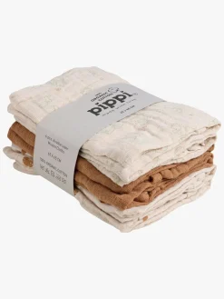Pippi Musselin Tæpper 6-Pak, Almond