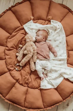 Play&Go Organic Bloom Legetæppe, Tawny Brown