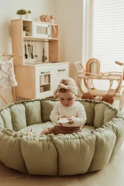 Play&Go Organic Bloom Legetæppe, Meadow Green