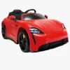 Porsche Taycan Elbil 12V, Rød