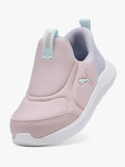 Puma Fun Racer 2 Slip On Infant Sneakers, Mauve Mist/Sea Glass/Lilac Crush