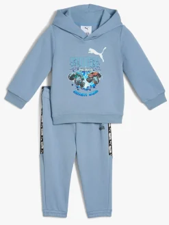 Puma Hot Wheels Minicats  2-delt Sæt, Cool Blue