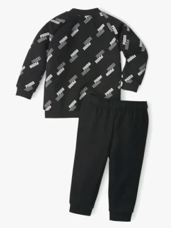 Puma Minicats Power AOP Sæt, Puma Black