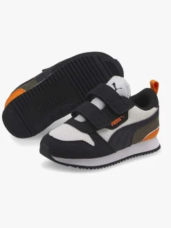 Puma R78 V Inf Sneakers, Puma White/Puma Black/Vibrant Orange