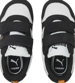 Puma R78 V Inf Sneakers, Puma White/Puma Black/Vibrant Orange