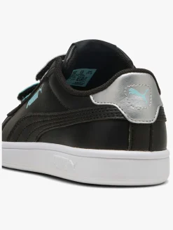 Puma Smash 3.0 Glitter Velcro V Infant Sneakers, Sort