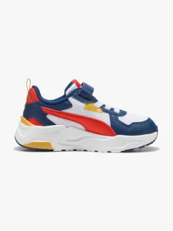 Puma Trinity Lite AC+ PS Sneakers, White/Fierce Red/Persian Blue