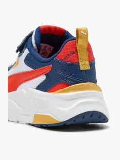 Puma Trinity Lite AC+ PS Sneakers, White/Fierce Red/Persian Blue
