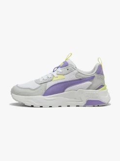 Puma Trinity Lite Jr Sneakers, White/Lavender Alert/Glacial Gray