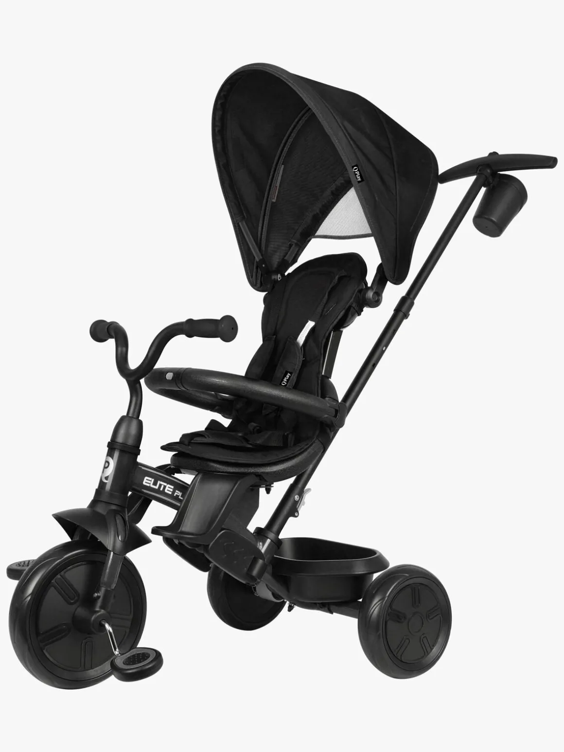 QPlay Elite Platinum Trehjulet Cykel, Sort